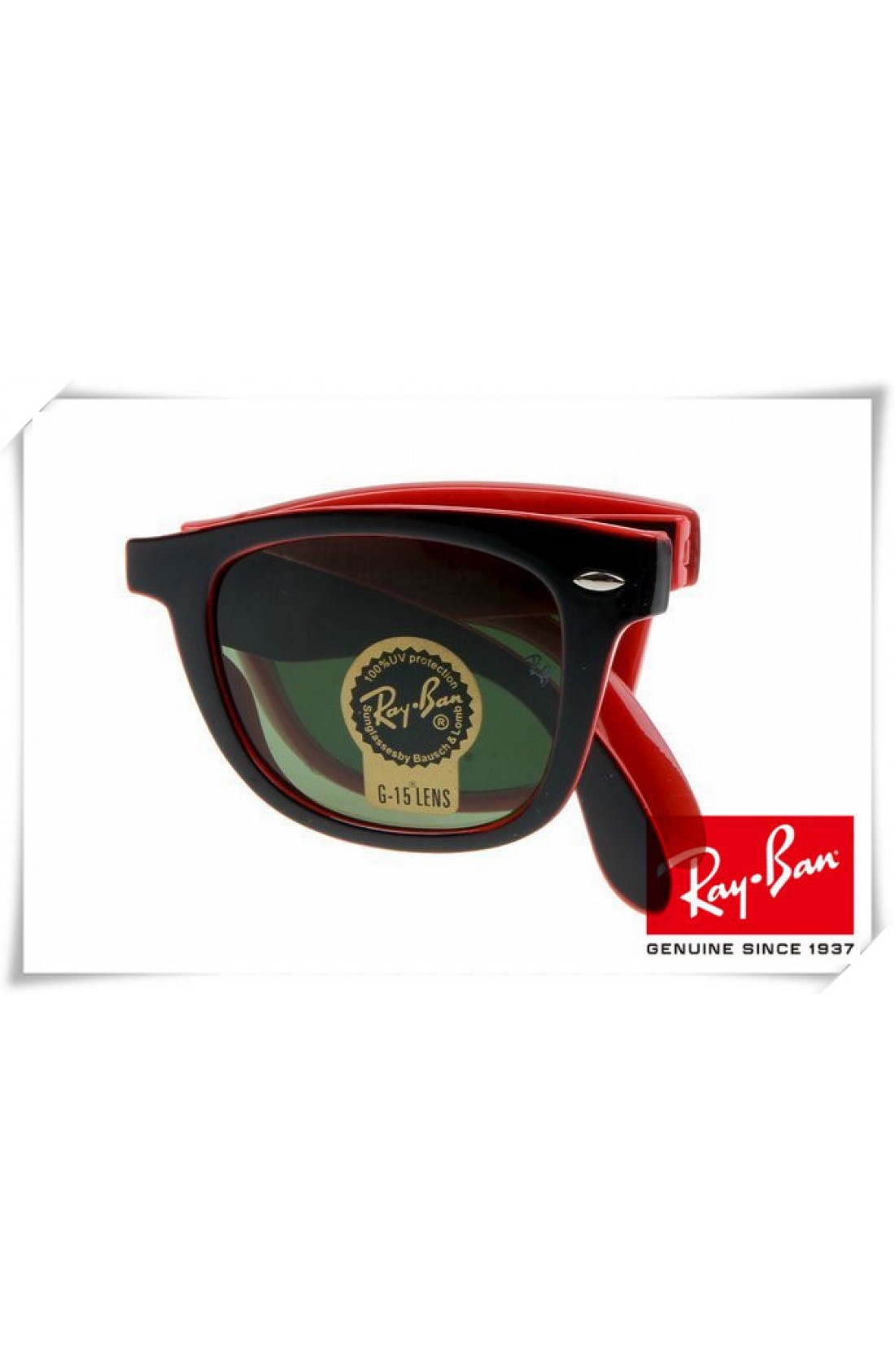 red and black ray ban sunglasses